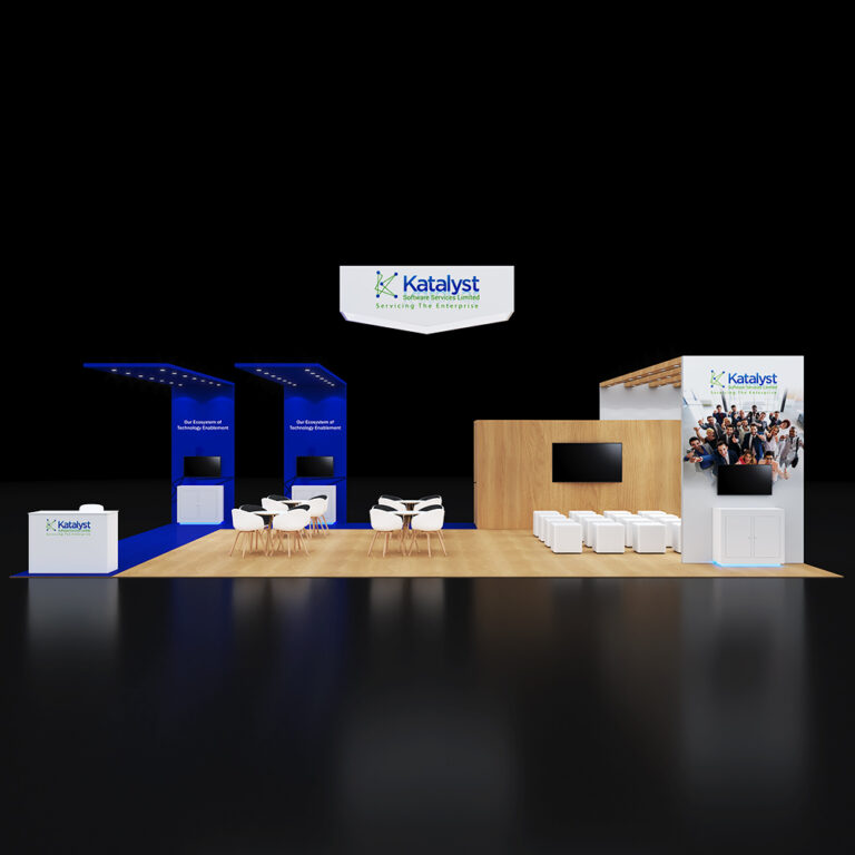 PE3040 010 — 30x40 trade show booth rental by Pure Exhibits