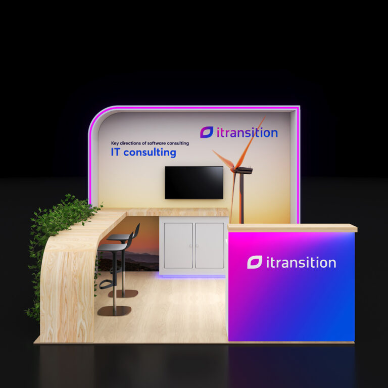 PE1010 86 — 10x10 trade show booth rental by Pure Exhibits