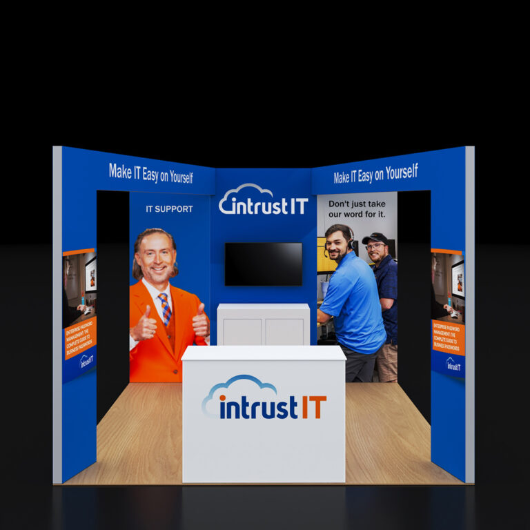 PE1010 87 — 10x10 trade show booth rental by Pure Exhibits
