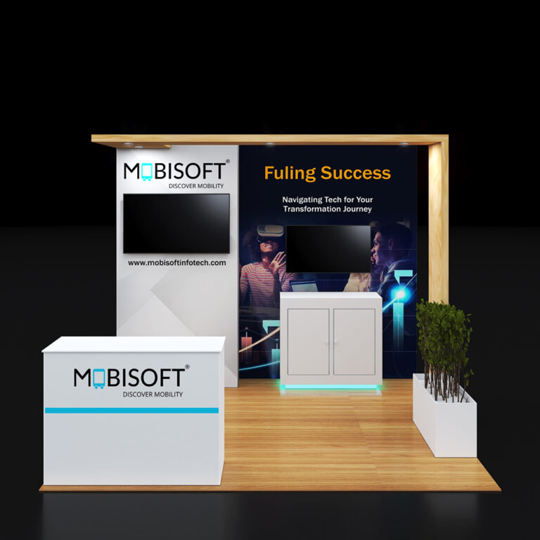 PE1010 88 — 10x10 trade show booth rental by Pure Exhibits