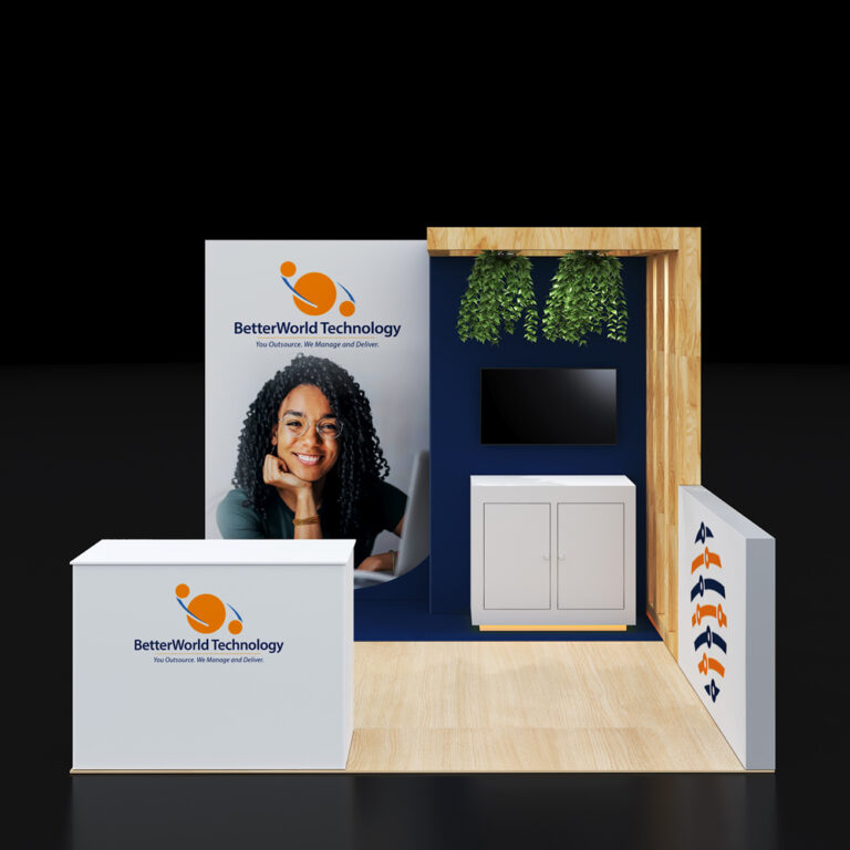 PE1010 90 — 10x10 trade show booth rental by Pure Exhibits