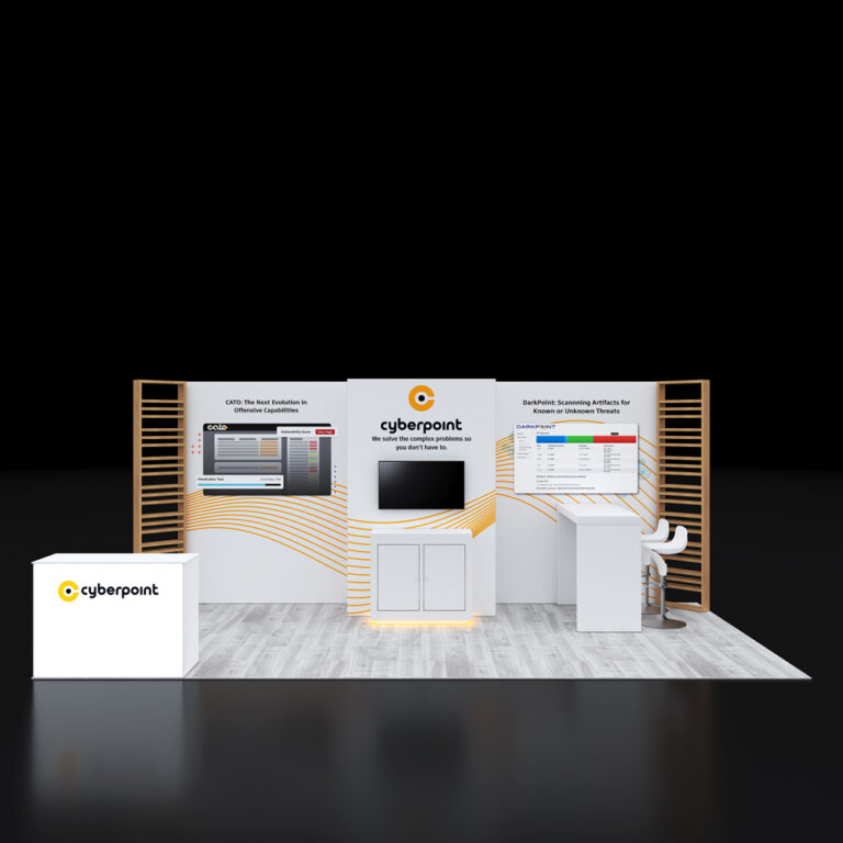 PE1020 98 — 10x20 trade show booth rental by Pure Exhibits