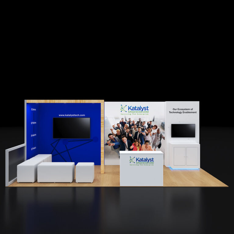 PE1020 99 — 10x20 trade show booth rental by Pure Exhibits