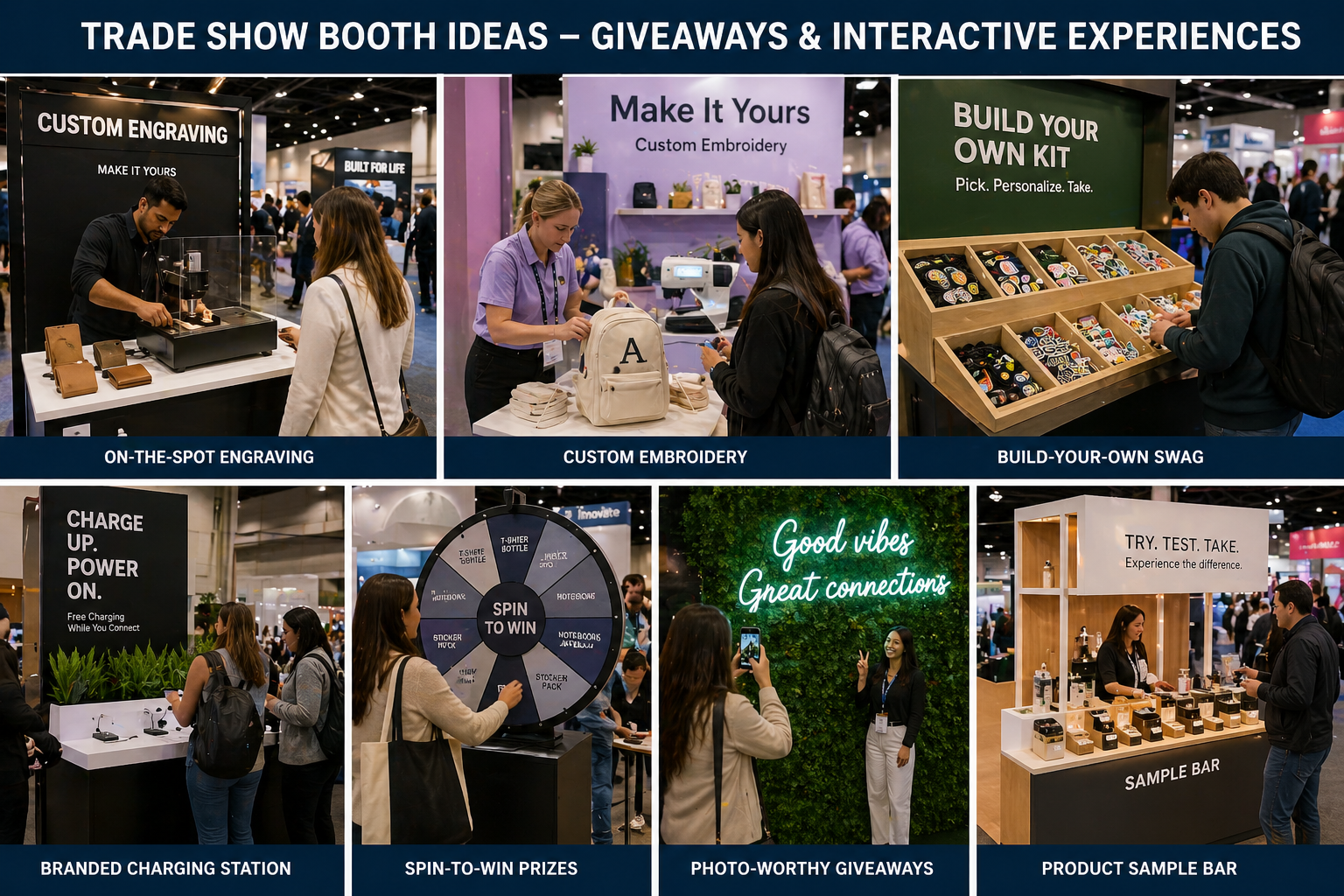 Trade show booth ideas Collage Image