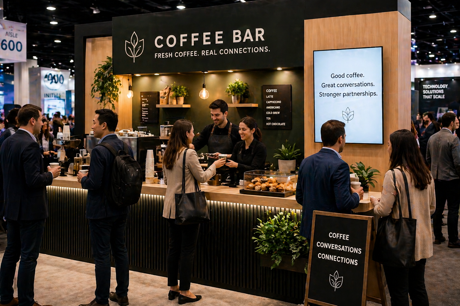 Trade Show Giveaway Ideas Coffee Bar Image