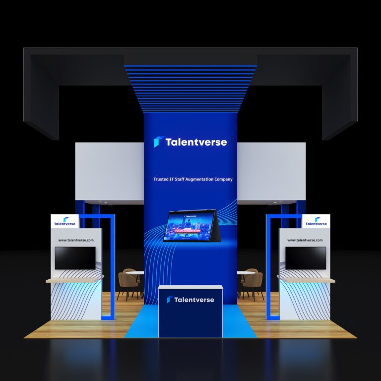 PE2020 145 — 20x20 trade show booth rental by Pure Exhibits