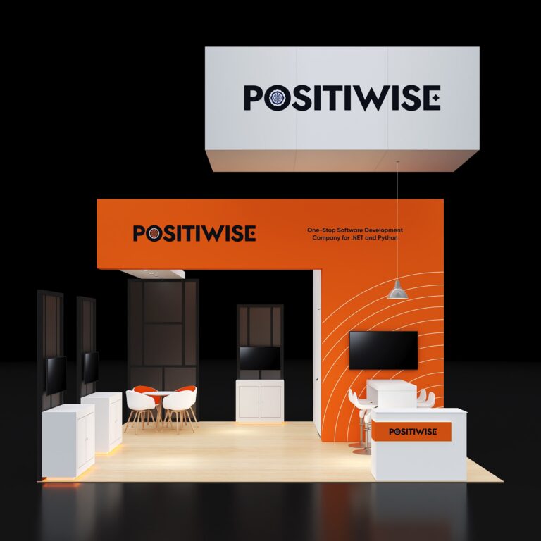 PE2020 149 — 20x20 trade show booth rental by Pure Exhibits