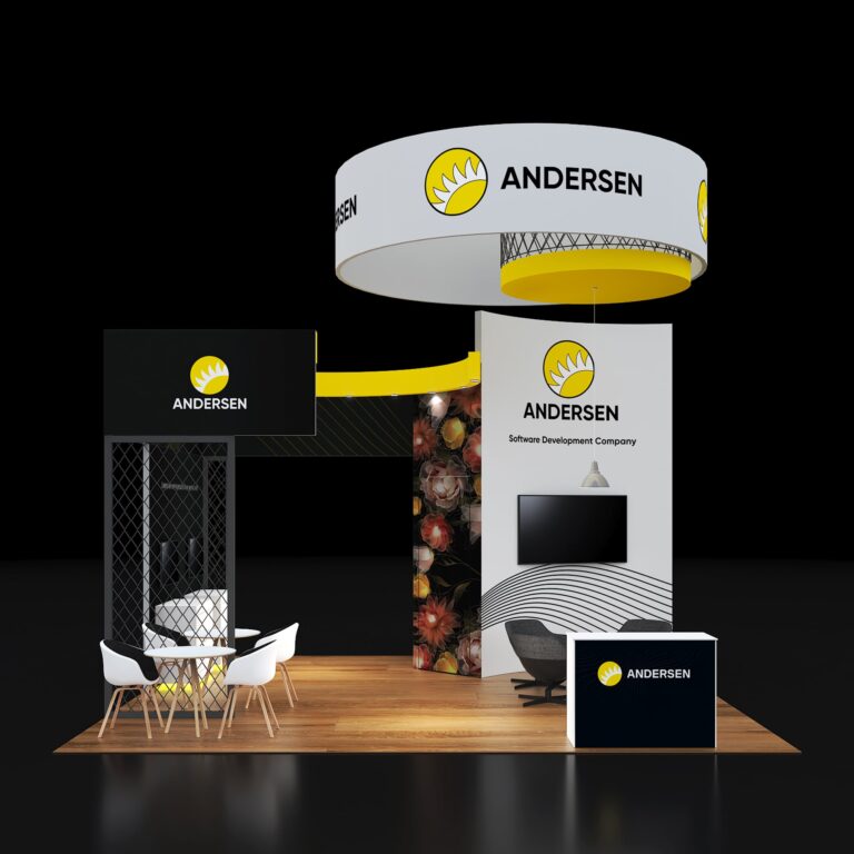 PE2020 150 — 20x20 trade show booth rental by Pure Exhibits