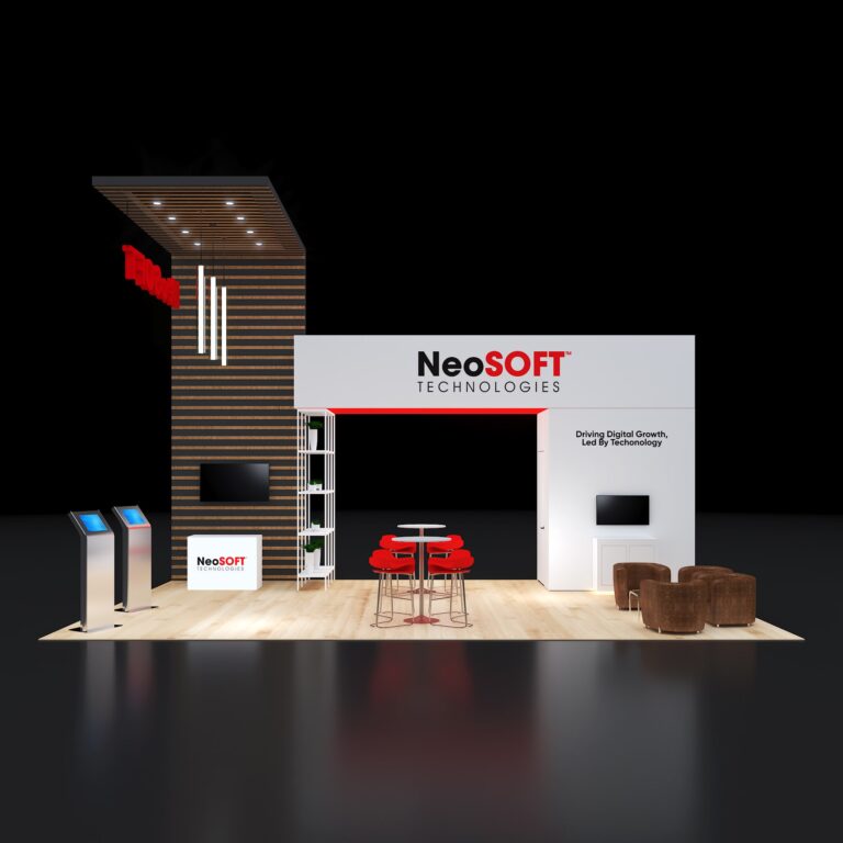 PE2030 123 — 20x30 trade show booth rental by Pure Exhibits