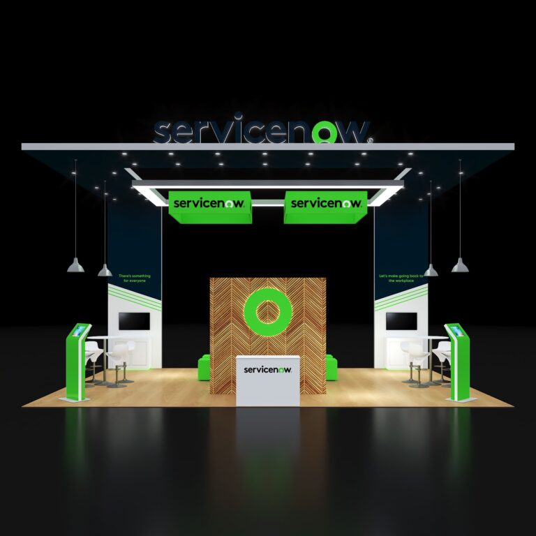 PE2030 127 — 20x30 trade show booth rental by Pure Exhibits
