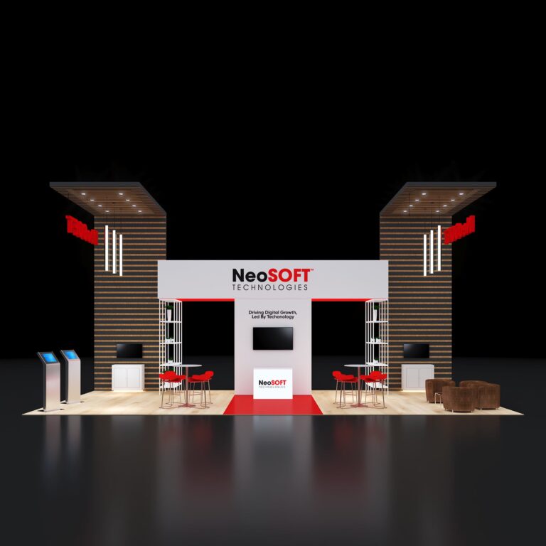 PE2040 88 — 20x40 trade show booth rental by Pure Exhibits
