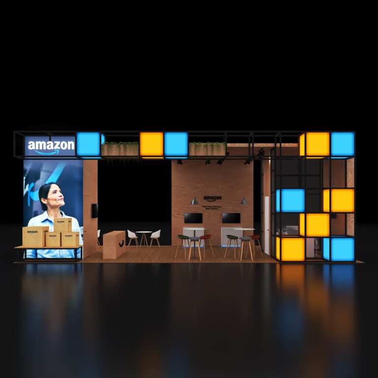 PE2040 91 — 20x40 trade show booth rental by Pure Exhibits