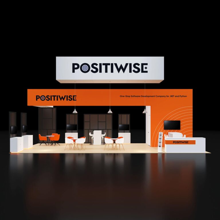 PE2040 93 — 20x40 trade show booth rental by Pure Exhibits