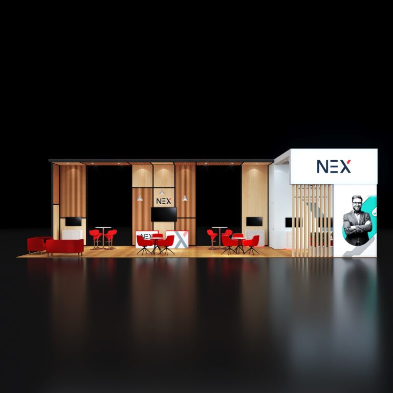 PE2050 94 — 20x50 trade show booth rental by Pure Exhibits