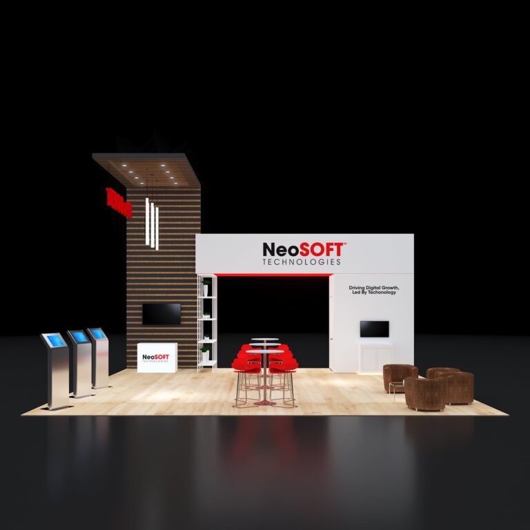 PE3030 118 — 30x30 trade show booth rental by Pure Exhibits