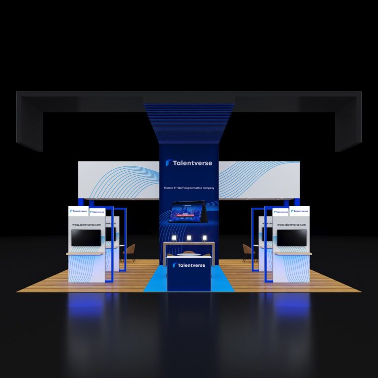 PE3030 119 — 30x30 trade show booth rental by Pure Exhibits