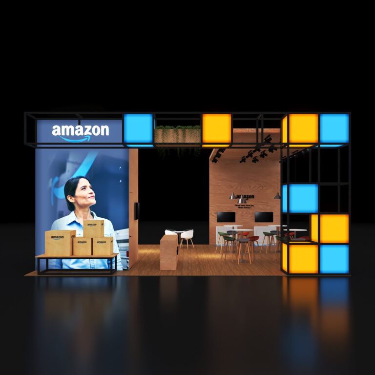 PE3030 121 — 30x30 trade show booth rental by Pure Exhibits