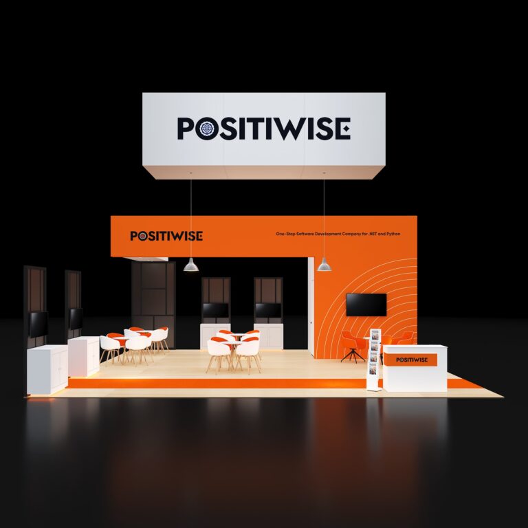 PE3030 123 — 30x30 trade show booth rental by Pure Exhibits