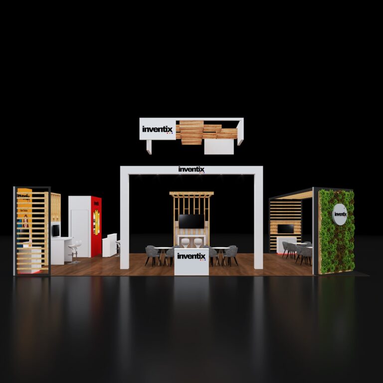 PE3040 100 — 30x40 trade show booth rental by Pure Exhibits