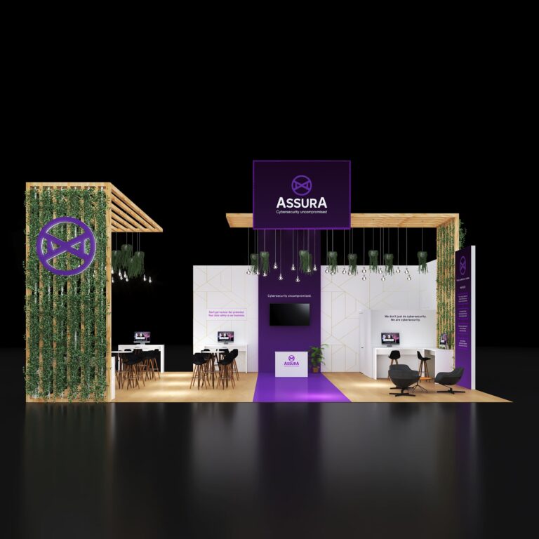 PE3040 91 — 30x40 trade show booth rental by Pure Exhibits