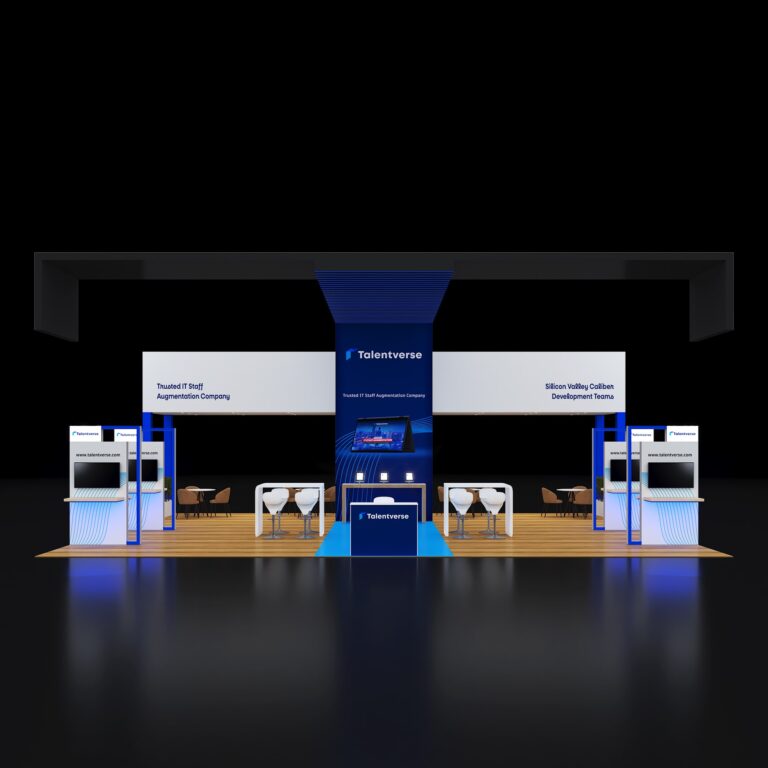PE3040 93 — 30x40 trade show booth rental by Pure Exhibits