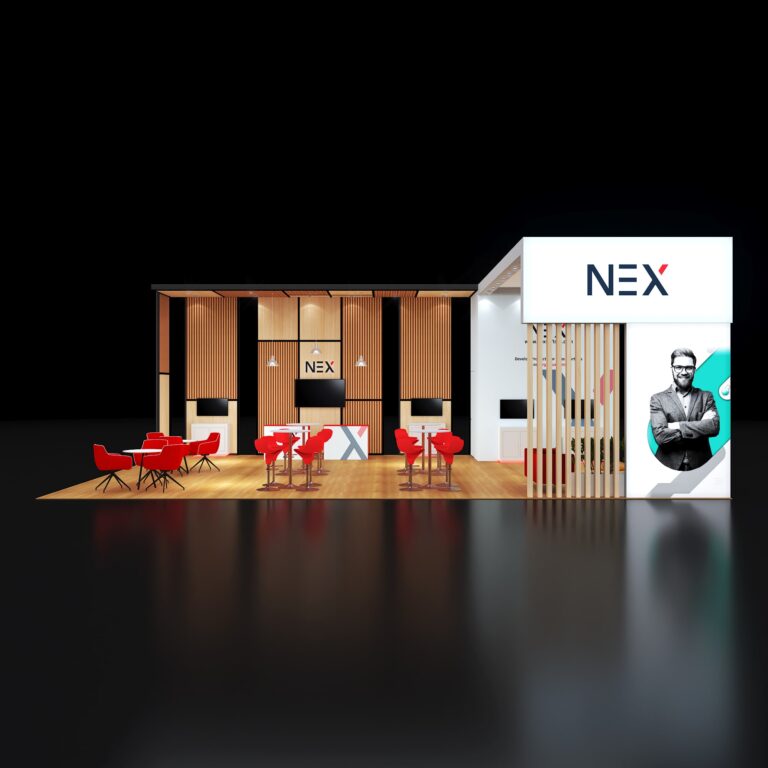 PE3040 94 — 30x40 trade show booth rental by Pure Exhibits