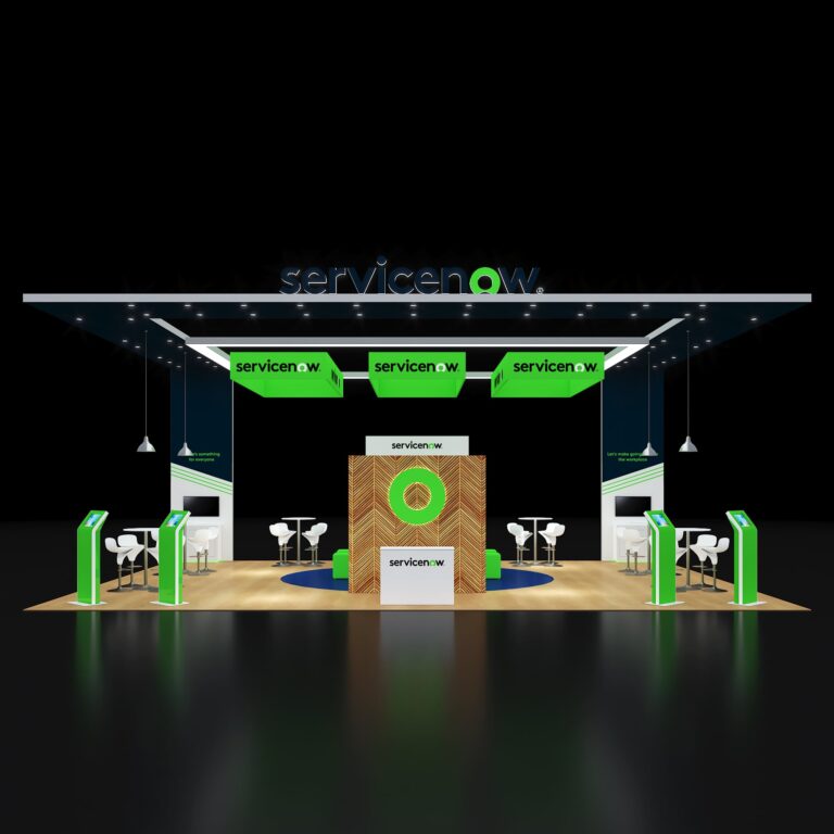 PE3040 96 — 30x40 trade show booth rental by Pure Exhibits