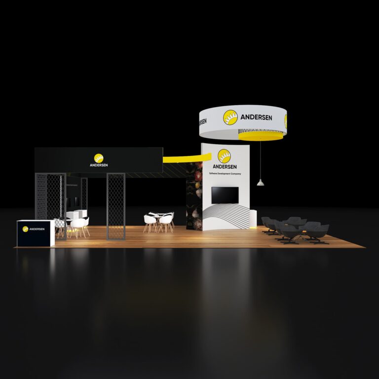 PE3040 98 — 30x40 trade show booth rental by Pure Exhibits