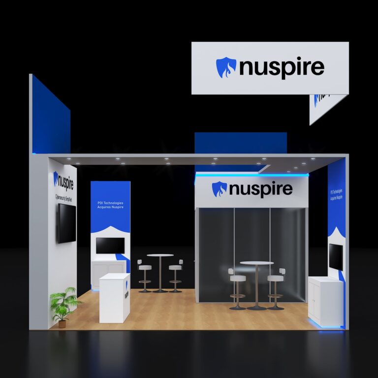 PE2020 153 — 20x20 trade show booth rental by Pure Exhibits