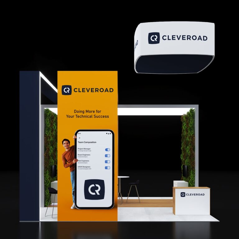 PE2020 154 — 20x20 trade show booth rental by Pure Exhibits