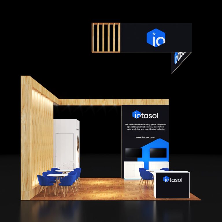 PE2020 166 — 20x20 trade show booth rental by Pure Exhibits