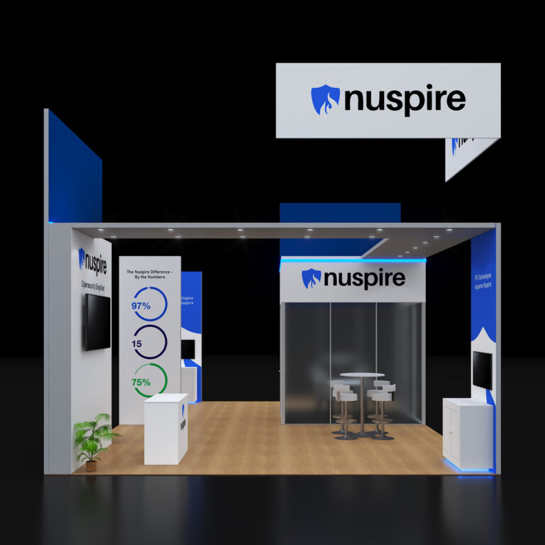 PE2030 131 — 20x30 trade show booth rental by Pure Exhibits