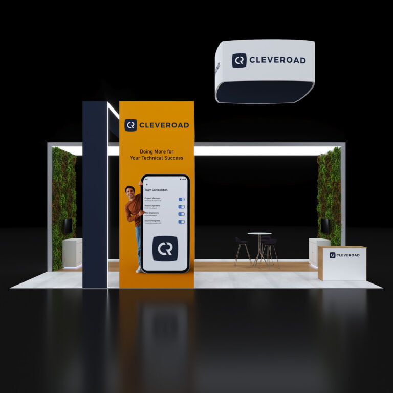 PE2030 132 — 20x30 trade show booth rental by Pure Exhibits
