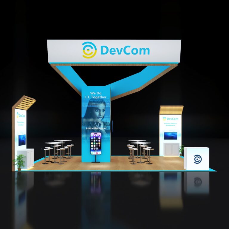 PE2030 140 — 20x30 trade show booth rental by Pure Exhibits