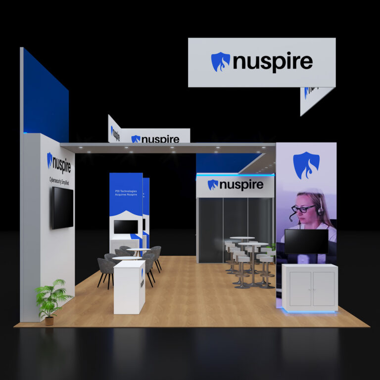 PE2040 97 — 20x40 trade show booth rental by Pure Exhibits