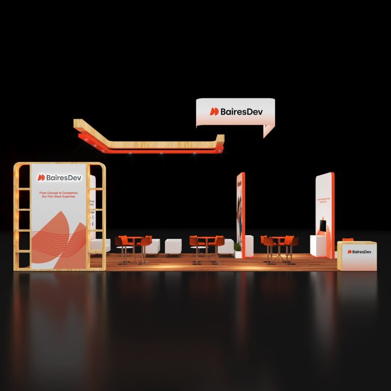 PE2040 101 — 20x40 trade show booth rental by Pure Exhibits