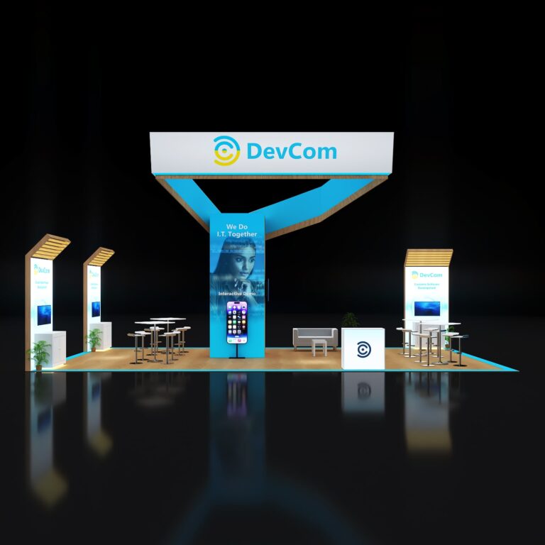 PE2040 106 — 20x40 trade show booth rental by Pure Exhibits