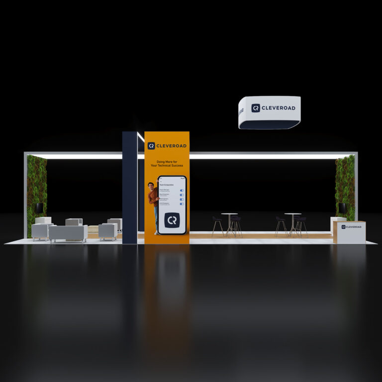 PE2050 102 — 20x50 trade show booth rental by Pure Exhibits