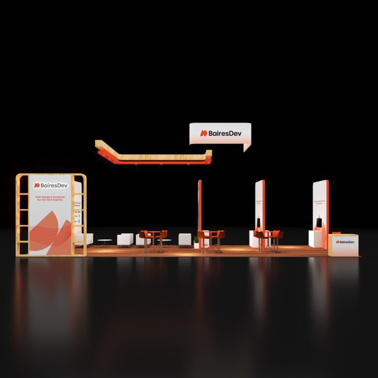 PE2050 105 — 20x50 trade show booth rental by Pure Exhibits