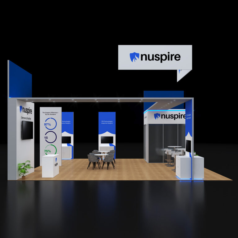 PE3030 126 — 30x30 trade show booth rental by Pure Exhibits