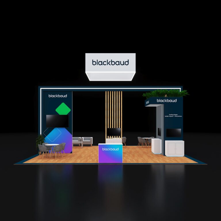 PE3030 132 — 30x30 trade show booth rental by Pure Exhibits