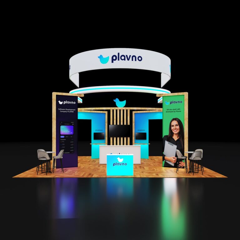 PE3030 133 — 30x30 trade show booth rental by Pure Exhibits