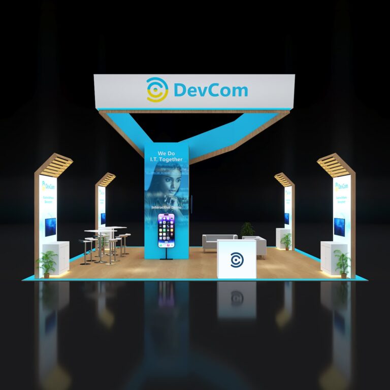 PE3030 135 — 30x30 trade show booth rental by Pure Exhibits