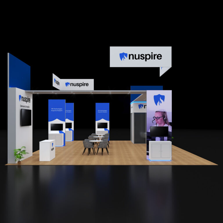 PE3040 101 — 30x40 trade show booth rental by Pure Exhibits