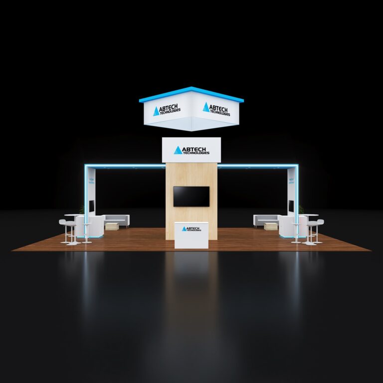 PE3040 103 — 30x40 trade show booth rental by Pure Exhibits