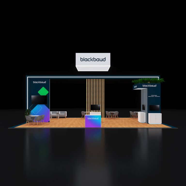 PE3040 107 — 30x40 trade show booth rental by Pure Exhibits