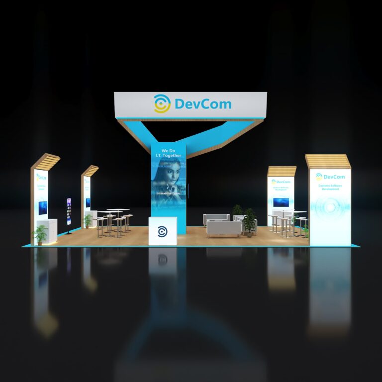 PE3040 109 — 30x40 trade show booth rental by Pure Exhibits