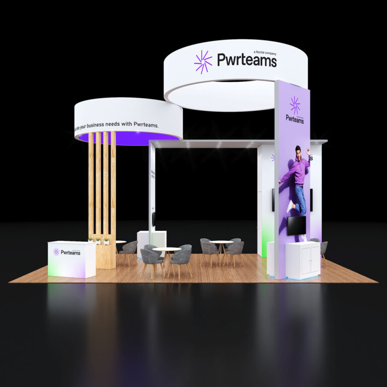 PE2030 142 — 20x30 trade show booth rental by Pure Exhibits
