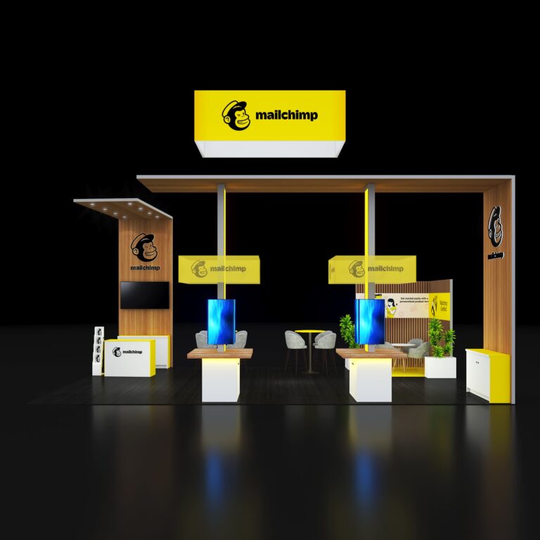 PE2030 143 — 20x30 trade show booth rental by Pure Exhibits
