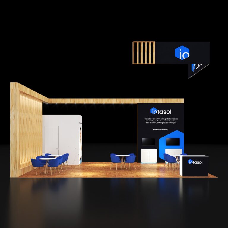 PE2030 144 — 20x30 trade show booth rental by Pure Exhibits